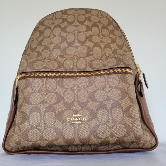 Coach Charlie Backpack In Signature Canvas NWT - Picture 7 of 16